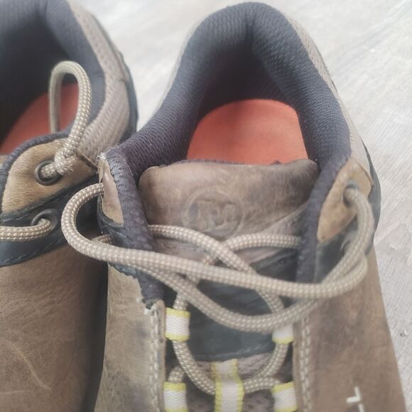 Merrell Col Bungee Cord Mid Waterproof Hiking Boots Brown Men's Size 13 J50207 - Picture 7 of 11